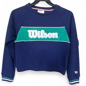 Wilson Girl's Navy and Blue Sweatshirt - Tennis
